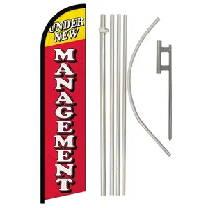 Windless Banner Flag & High Windproof Banner Pole and Ground Spike Kit, Festive & Party Supplies Backdrop for Home Use, Windless Banner Pole And Ground Spike Set
