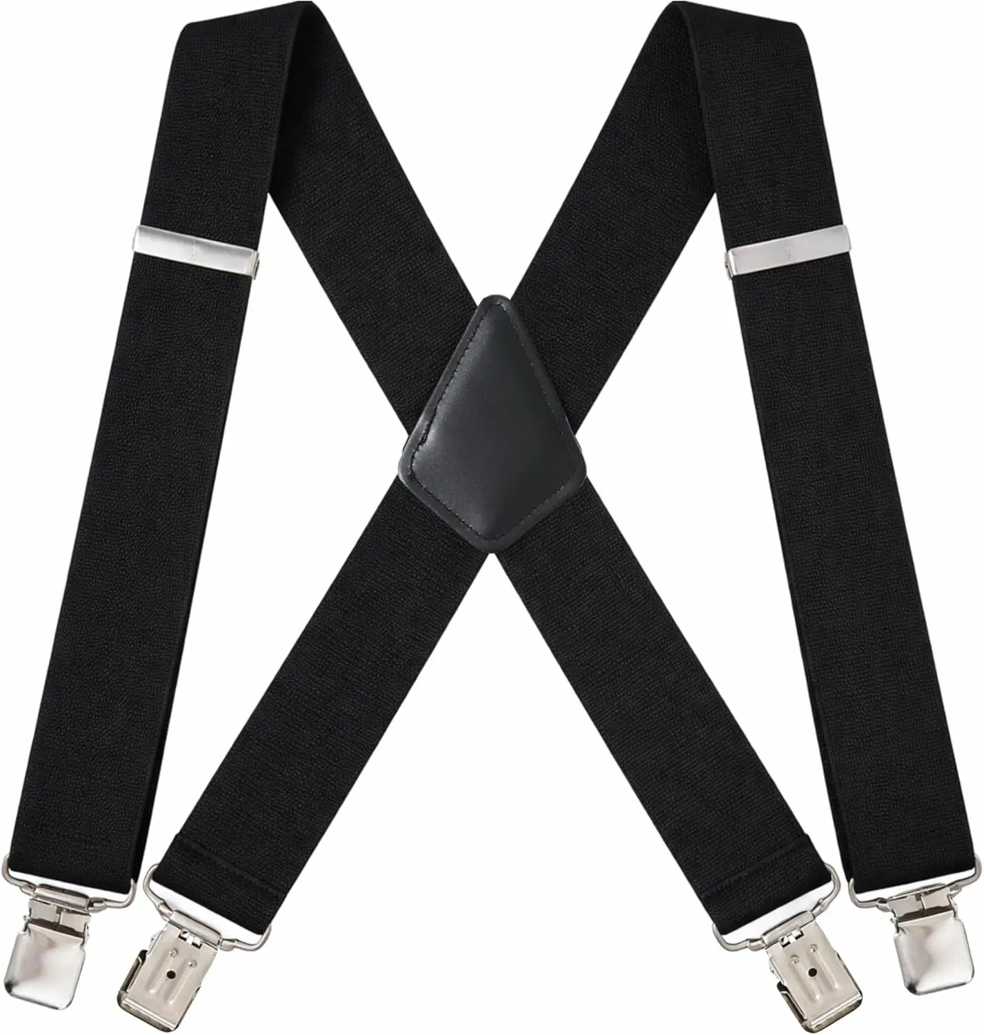 Suspenders for Men Heavy Duty - Adjustable 1.5” X-Back Men's Suspenders Tuxedo Suspender for Men