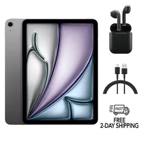 Refurbished Apple iPad Air 11 inch M2 (2024) (WiFi Only) A2902-Excellent Condition with Wireless Earbuds & 1 Year Warranty