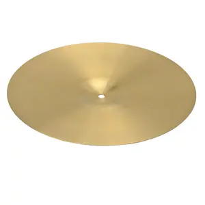 Professional 16" 0.7mm Copper Alloy Crash Cymbal for Drum Set Golden High-Quality Material Shining Metal Luster Ideal for Sincere Drummers
