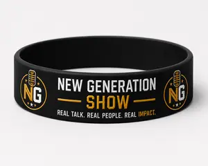 New Generation Show Silicone Wristband | Real Talk Motivation Band | Community Merch Bracelet