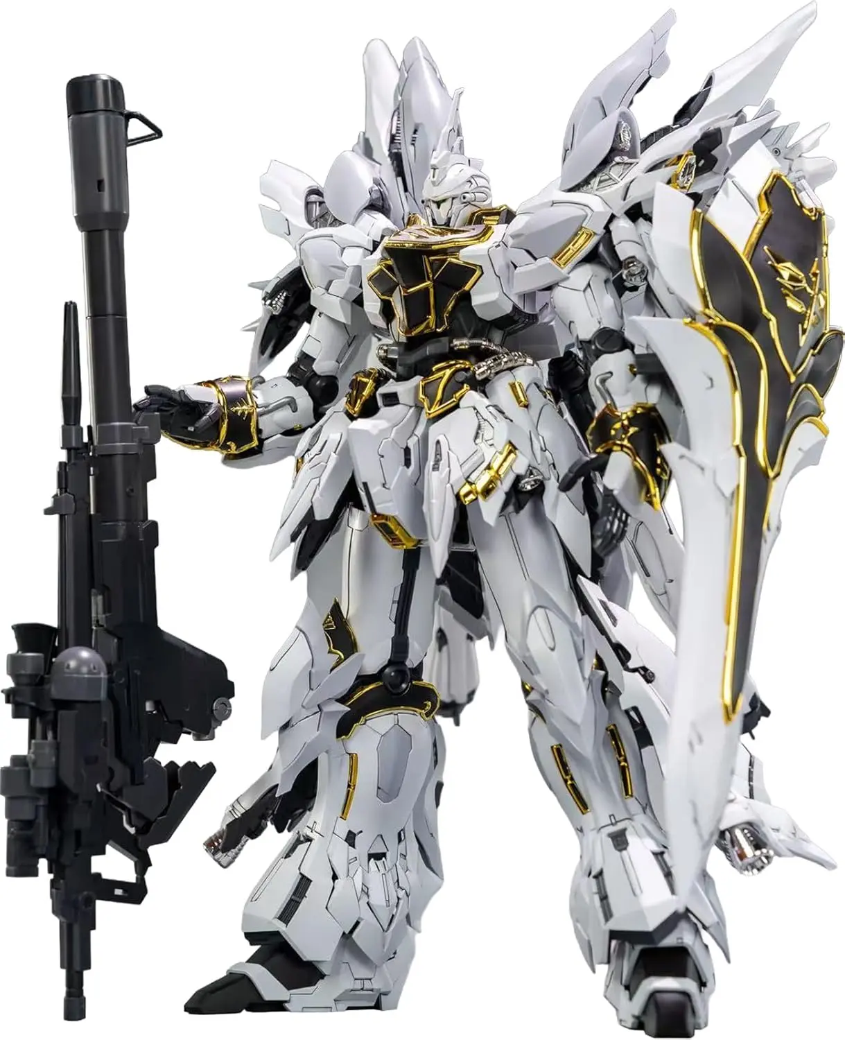 Funtasy Planet Mecha Series 1/100 Scale Colored Plastic Easy-Assembly Kit - Comet Technology Crimson Triple Speed, White Sinanju GK Style Articulated Figurines for Mecha Enthusiasts (Sci-Fi Collectibles, Lore-Infused Decor), Fantasy & Sci-Fi