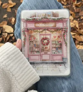 Valentines Bookshop Kindle Insert for Clear Case – Aesthetic Book Lover Decor | Cozy Reading Accessory