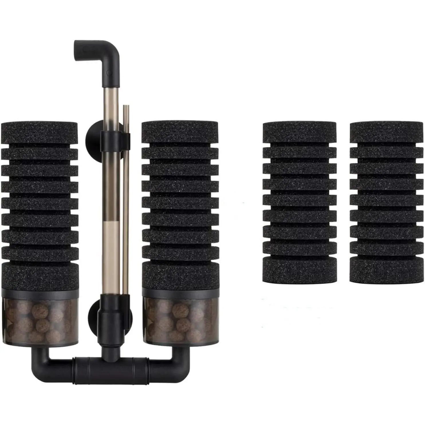 Aquarium Double Sponge Filter for  Water and Salt-Water Fish  ()