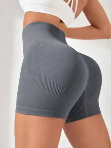 Women's High-Waisted Yoga Shorts, Breathable & Sweat-Resistant, Slim Fit Design, Ideal for Running & Cycling, Sportswear Essentials