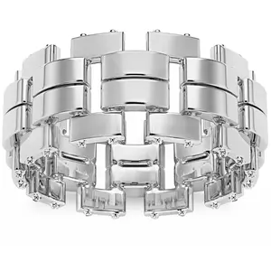 8MM Link Men's Ring 14k White, Yellow, or Rose Gold Wedding Band