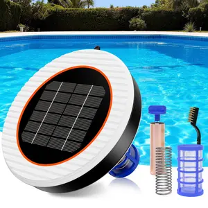 ADEWALK Solar Pool Ionizer, Floating Pool Cleaner for Swimming Pools Up to 45,000 Gallons, Large Solar Panel & Durable Copper Anode, Clear Water with Minimal Effort