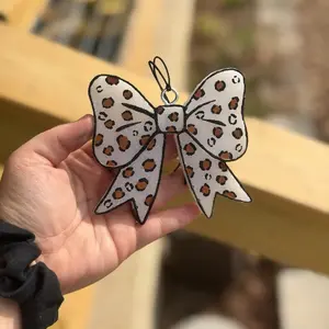 Cheetah Print Bow Freshie