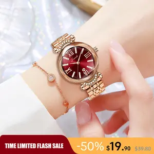 Women's Luxury Diamond-Inlaid Quartz Watch – Waterproof & Scratch-Resistant Design It fits perfectly with sophisticated outfits for party occasions and also serves as a finishing touch accessory for daily looks, making it an ideal accessory for women.