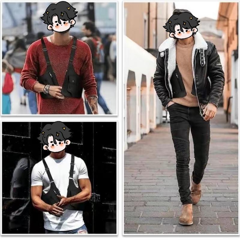 COS Premium Leather Underarm Shoulder Bag with Anti-theft Hidden Storage for Phones & Outdoor Gear Ideal for Cycling Hiking & Sports Lightweight & Versatile