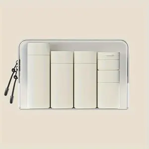 Home DailyEss PE material travel set shampoo, body wash, empty bottle, lotion bottle, face cream bottle, cosmetics bottle, divided bottle, Containers with lids