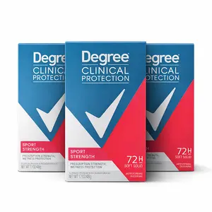 Degree Clinical Protection Sport Strength Antiperspirant 72H Sweat Protection Prescription Strength Deodorant for Men 3 Pack