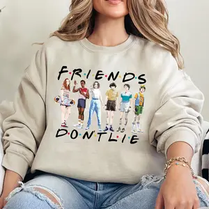 Friends DON'T LIE Shirt, Christmas Jumper, Xmas Movie Friends Jumper, Friends Xmas Jumper, Strange Running Jumper, Gift for friend