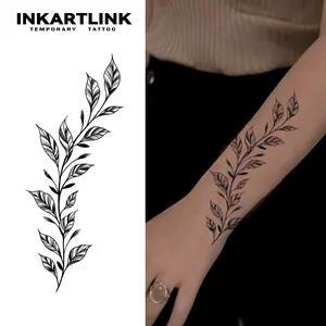 INKARTLINK Tattoo Tech, 2 Sheets Semi-Permanent Temporary Tattoos ,Grow,Adult Art Design,Lasts 1-2 Weeks, Waterproof, Realistic Look, No Adhesive, No Reflection,For Man And Woman,Ideal for Swimming, Party