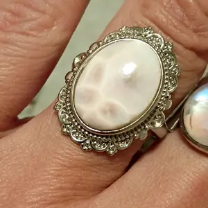 Isis Inspired Adjustable Size 925 Sterling Silver Rings - Dainty and Statement Design, Fits Sizes 5-9, Protection and Manifestation Intention Goddess Tray