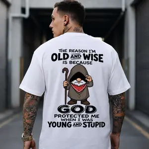THE REASON I'M OLD AND WISE Print T-shirt