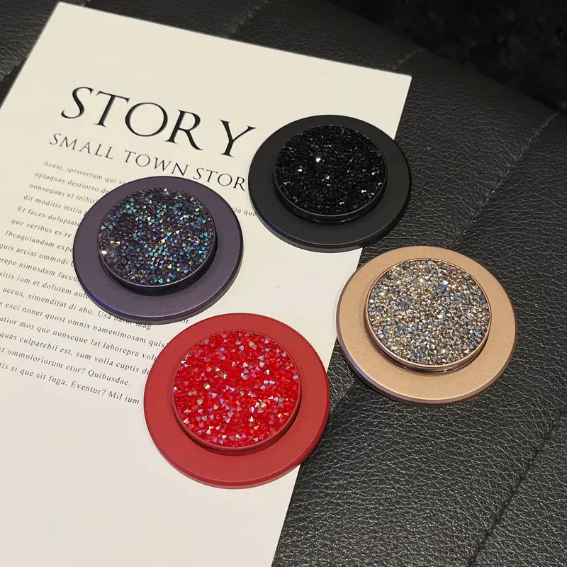 Brilliant diamond model, super strong magnetic mobile phone holder, multi-color luxury color matching, free horizontal and vertical screen hovering, full of high-end feeling, strong adsorption and no falling, universal for mobile phones/tablets/airpods