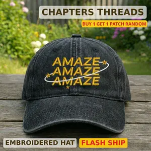 [Made-to-Order] Embroidered Amaze Baseball Cap, Project Hail Mary Space Hat, Sci Fi Fan Astronomy Cap, Space Explorer Dad Hat, Geeky Science Gift