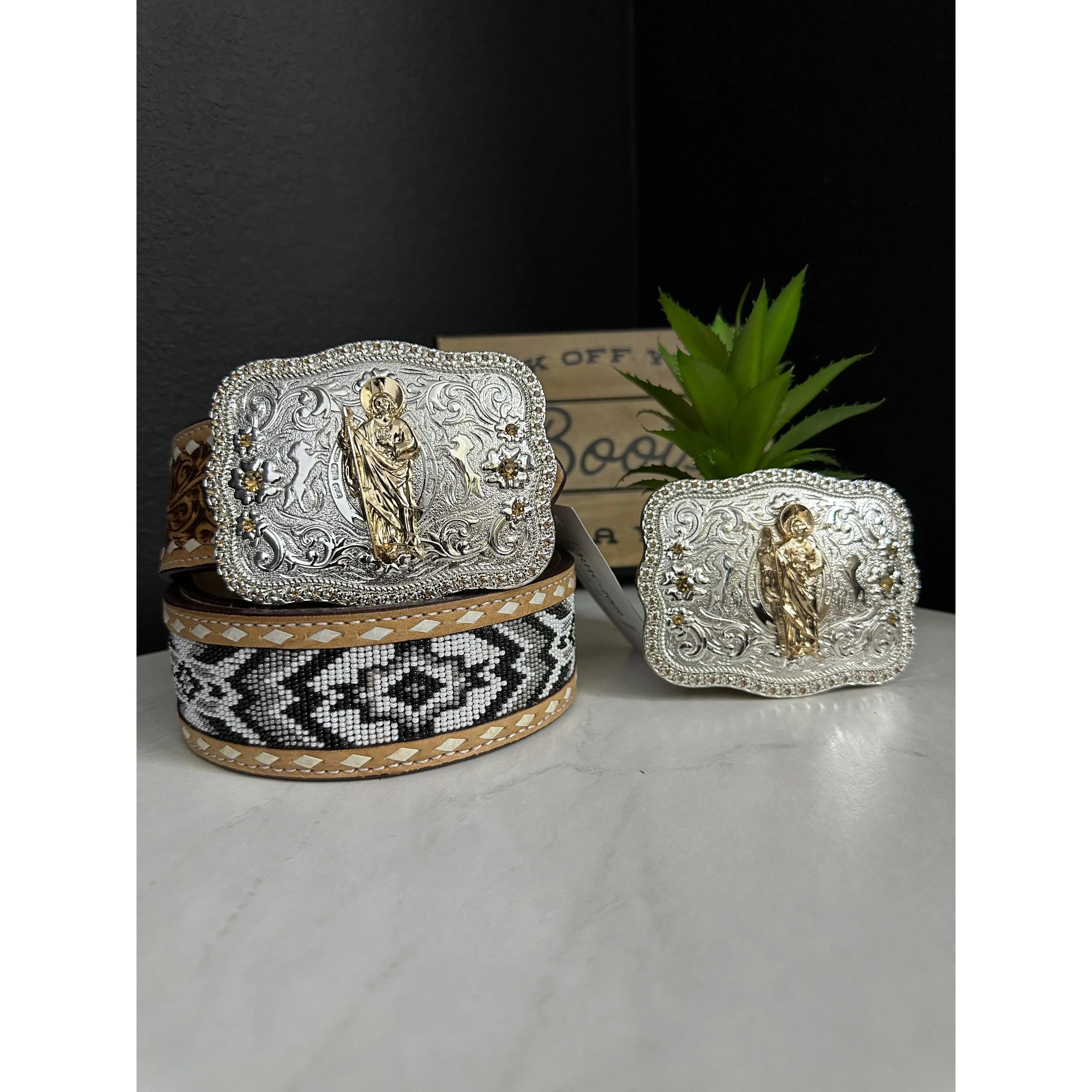 Brahman San Judas Tadeo Belt Buckle