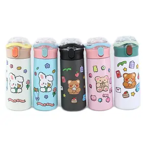 Stainless Steel Water Bottle for Kids – 16.9 Oz, Vacuum Insulated With Leakproof Lid and Fun Stickers for Decorating