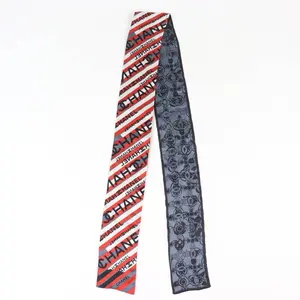 Pre-owned CHANEL Silk Small Leather Goods COCO Mark Scarf