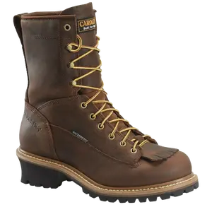Carolina® Men's Spruce Logger 8" Waterproof Steel Toe Boots CA9824