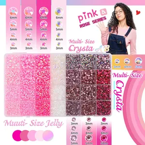 21000 Pcs Mixed Color Resin Flatback Rhinestones, Colorful AB Fancy Large Transparent Rhinestones, Perfect for DIY Crafts, Decoration Kits, Books, Shoes and Nail Art