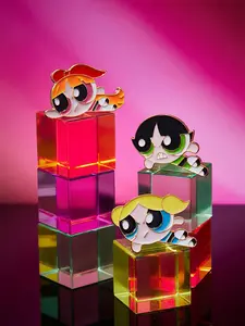 THE POWERPUFF GIRLS X SHEIN 3pcs Zinc Alloy Commemorative Badge Brooch