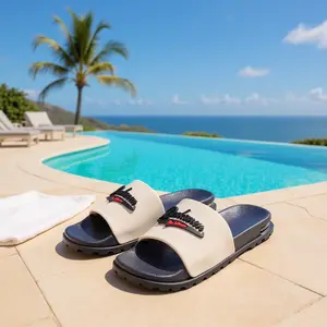 Marksmen Sport Slides - Unisex Air Slides with Air Bubble Cushioning & Extra Traction Soles for Summer Pool Beach Home Wear - Flipflop Footwear Boy