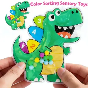 Color Sorting Sensory Toy Travel Toys for Toddler 1-3 Airplane Toy Roadtrip Essenstial for Toddlers Boys Gifts Fine Motor Autism Calm Fidget Montessori Preschool Activities for Kid Christmas