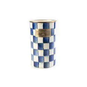Royal Check Utensil Holder