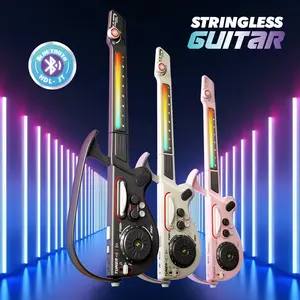 Multifunctional Dj Guitar Bluetooth-compatible Version, Colorful Lights, Suitable for Ages 3+, Home Family Interaction, Outdoor Parties