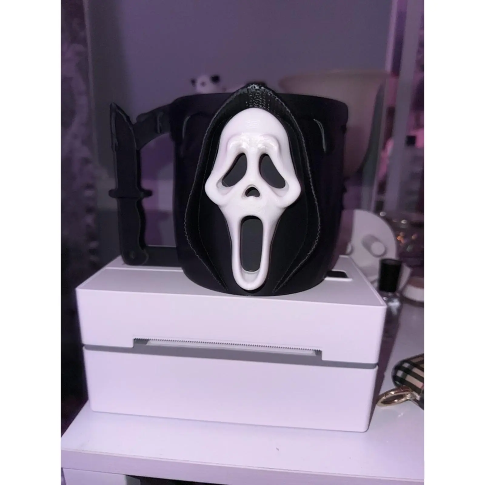Ghost Face Ice Scream Cup - Unique Design for Fans of Horror Movies and Collectors