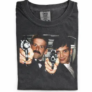 Vintage Peaky Blinders Shirt, Arthur and Tommy Shelby Graphic Tee, Retro 1920s Gangster British Drama T-shirt, Comfort Colors 1717 Men Gift KYT