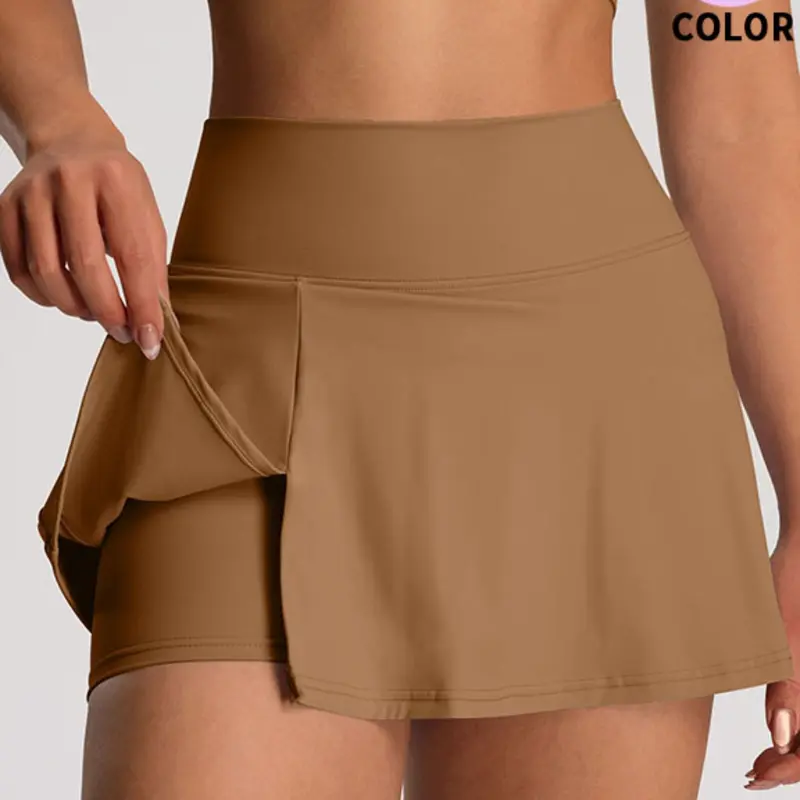 Women's Sporty Skirt Pants, Safety Pant & Skirt, Outdoor Tennis Yoga Skirt, All Seasons, Plain Pattern, Sports Skort, Tennis Skort, Tennis Attire, Sport Skorts