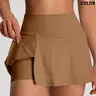 Women's Sporty Skirt Pants, Safety Pant & Skirt, Outdoor Tennis Yoga Skirt, All Seasons, Plain Pattern, Sports Skort, Tennis Skort, Tennis Attire, Sport Skorts