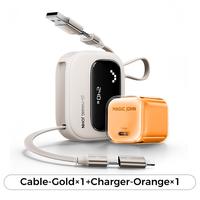 Data Cable-Gold+Charger-Orange