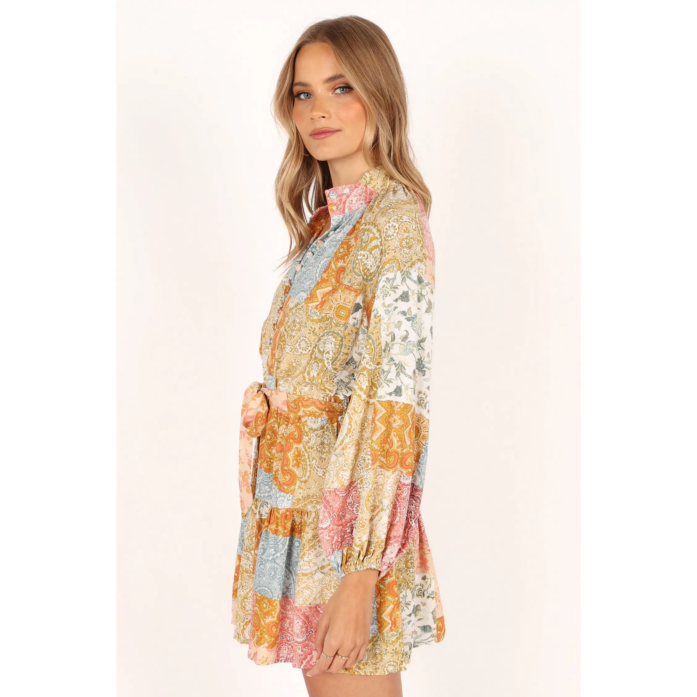maxine long sleeve mini dress Zimmermann Maxine Long Sleeve Mini Dress