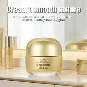 Peony Plant Microbeads Essence Water - Moisturizing and Brightening Essence Lotion, containing peony extract, with a hydrating texture, quickly absorbed, suitable for daily use. Capacity: 50 milliliters. It can make the skin glow with radiance.