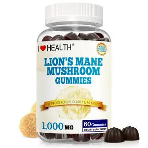 I Love Health Lion's Mane Mushroom Extract 1000mg Supports Cognitive Function & Mental Clarity Natural Brain Health Supplement