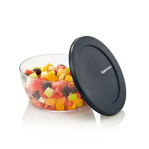 Tupperware Clearly Elegant Bowls- Ultra Clear with Leak Proof Seal & Compact Storage