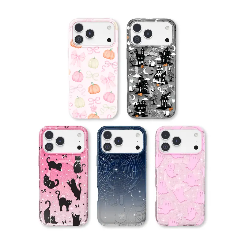 Velvet Caviar Halloween Magsafe Snapon Phone Case - Durable Magnetic, Cute Trendy Ghost Pattern Cover for Multiple iPhones, Shockproof Haunted Houses Themed Protector, Wireless Accessory
