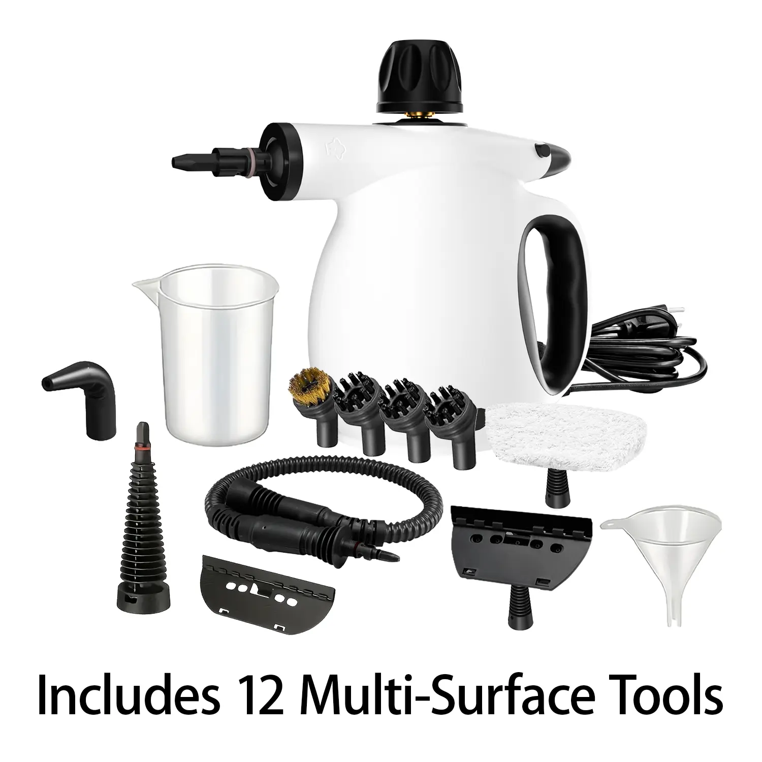Pressurized Handheld Multi-Surface Steam Cleaner, Cleaning Gadgets with 12-Piece Cleaning Kit, Cyber Monday BFCM Deal
