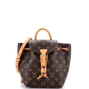Pre-owned Louis Vuitton Canvas Coated Backpacks Montsouris NM Backpack Monogram Canvas BB by Rebag
