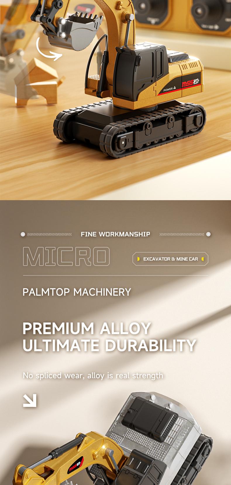 BRRRRT 1/64 Mini Forklift Toy,Remote Control Excavator and Dump Truck Full Proportion Toy Set with Lights and Sounds for Adults Kids Boys and Girls RC Construction Vehicles BRRRRT 1/64 Mini Forklift Toy,Remote Control Excavator and Dump Truck Full Proportion Toy Set with Lights and Sounds for Adults Kids Boys and Girls RC Construction Vehicles