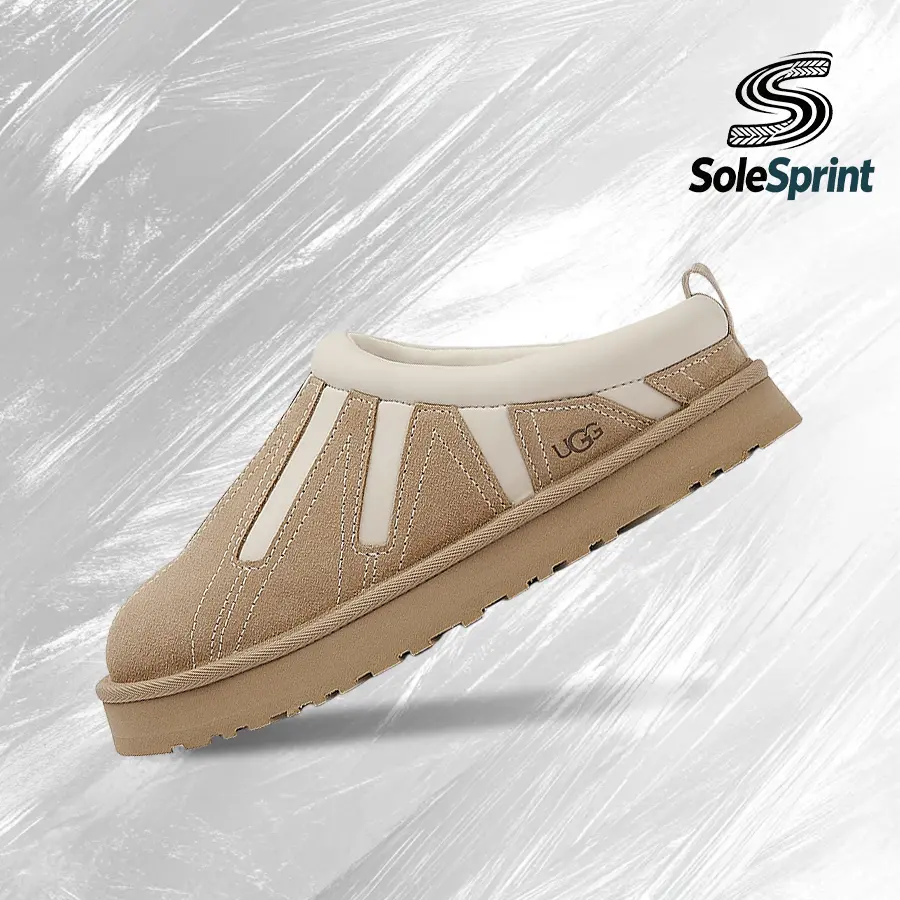 UGG Tazz Sunwave Slipper Mustard Seed (Kids)– Big Kids Lifestyle Sneakers – Vintage -Outdoor & Snow Day Wear Shoes With Cloud-Level Comfort, Low-Profile Casual Design For Autumn Winter, Back To School Event - back to school- Snow Boots-1166830K MDSD