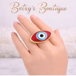 Betsy's Boutique Anillo Ajustable de ojo para la proteccion, ideal para uso diario.