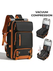 Men's Lightweight Travel Backpack, Vacuum Compression Shoulder Bag, Multifunctional Laptop Bag, Large Capacity, Crossbody Handheld