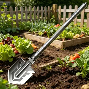 An all-in-one gardening tool set perfect for gardening and beach activities, featuring a versatile set of tools including a trowel, hoe, and more—essential for planting, weeding, and digging at the beach
