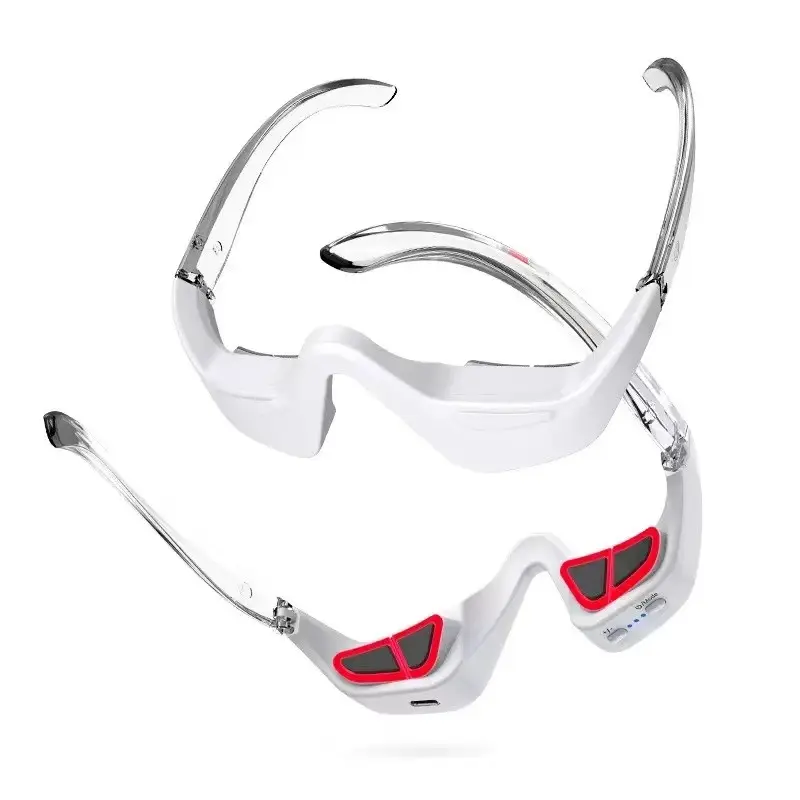 Three-In-One LED Photon Eye Bottom Beauty Instrument Light Microcurrent Eyelid Massager Adjustable Glasses for Bags Fatigue Dark Circles